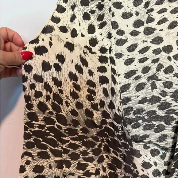 Sea New York Irina Womens Cover Up Tie Up Size 4 Cheetah Print Long - Picture 3 of 5